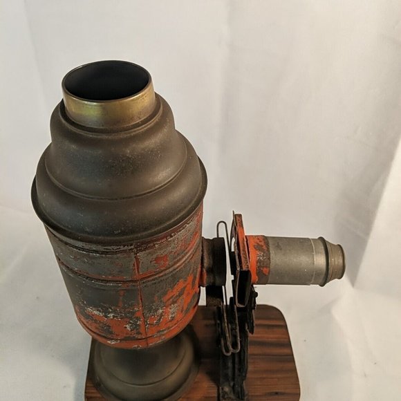 Antique German Magic Lantern Slide Projector 1890s 1880s 19th Century Oil Lamp - Picture 11 of 16